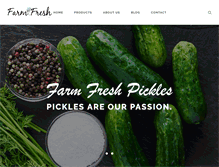 Tablet Screenshot of farmfreshpickles.com